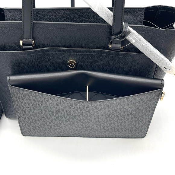 Michael Kors Maisie 3 in 1 Large Pebbled Leather Tote Bag - Picture 12 of 15